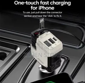 4in1 Fast Car Charger for Android and iPhone