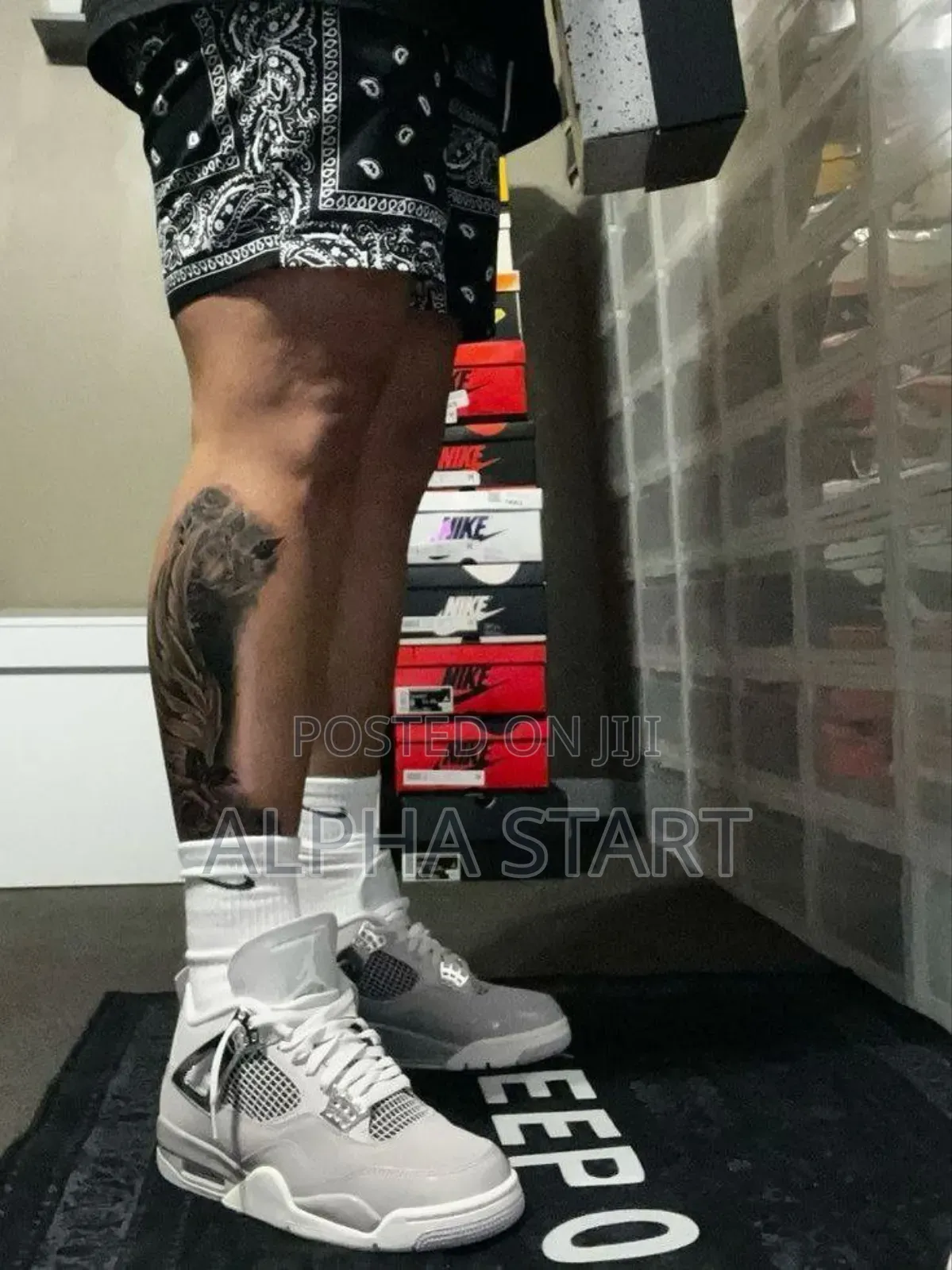 Air Jordan 4 #Retro "#Frozen Moment High Shoes for Men's