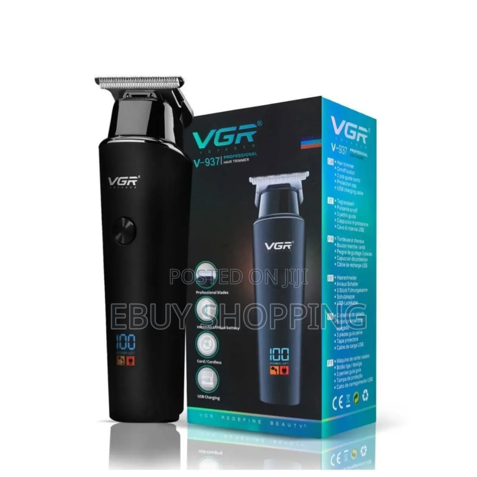 **Multipurpose Hair Trimmer – VGR v-937 for All Hair Types**