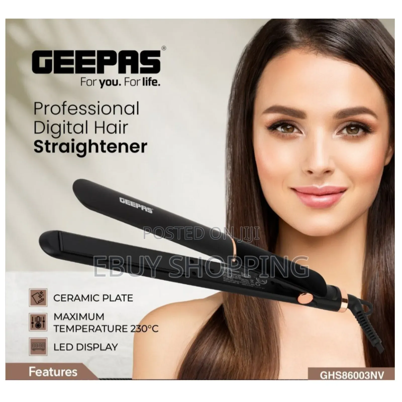 **Ultra-Slim Hair Straightener – Perfect for Travel!**