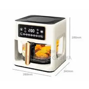 Original Sutai 8l Transparent Glass Air Fryer Large Capacity