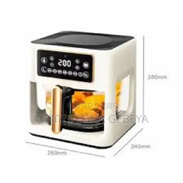 Original Sutai 8l Transparent Glass Air Fryer Large Capacity