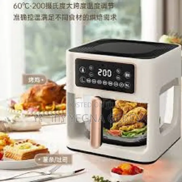Original Sutai 8l Transparent Glass Air Fryer Large Capacity