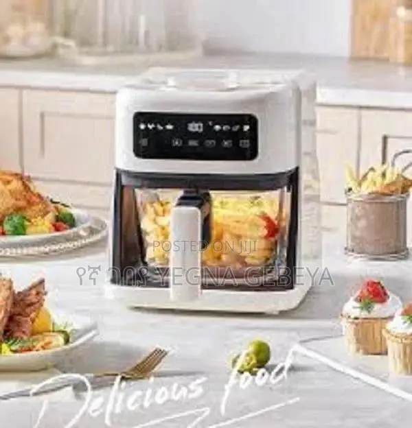 Original Sutai 8l Transparent Glass Air Fryer Large Capacity