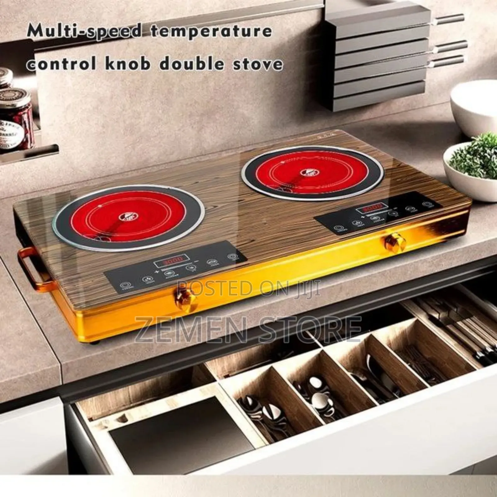 Ceramic Double Electric Stove - Stylish Efficient