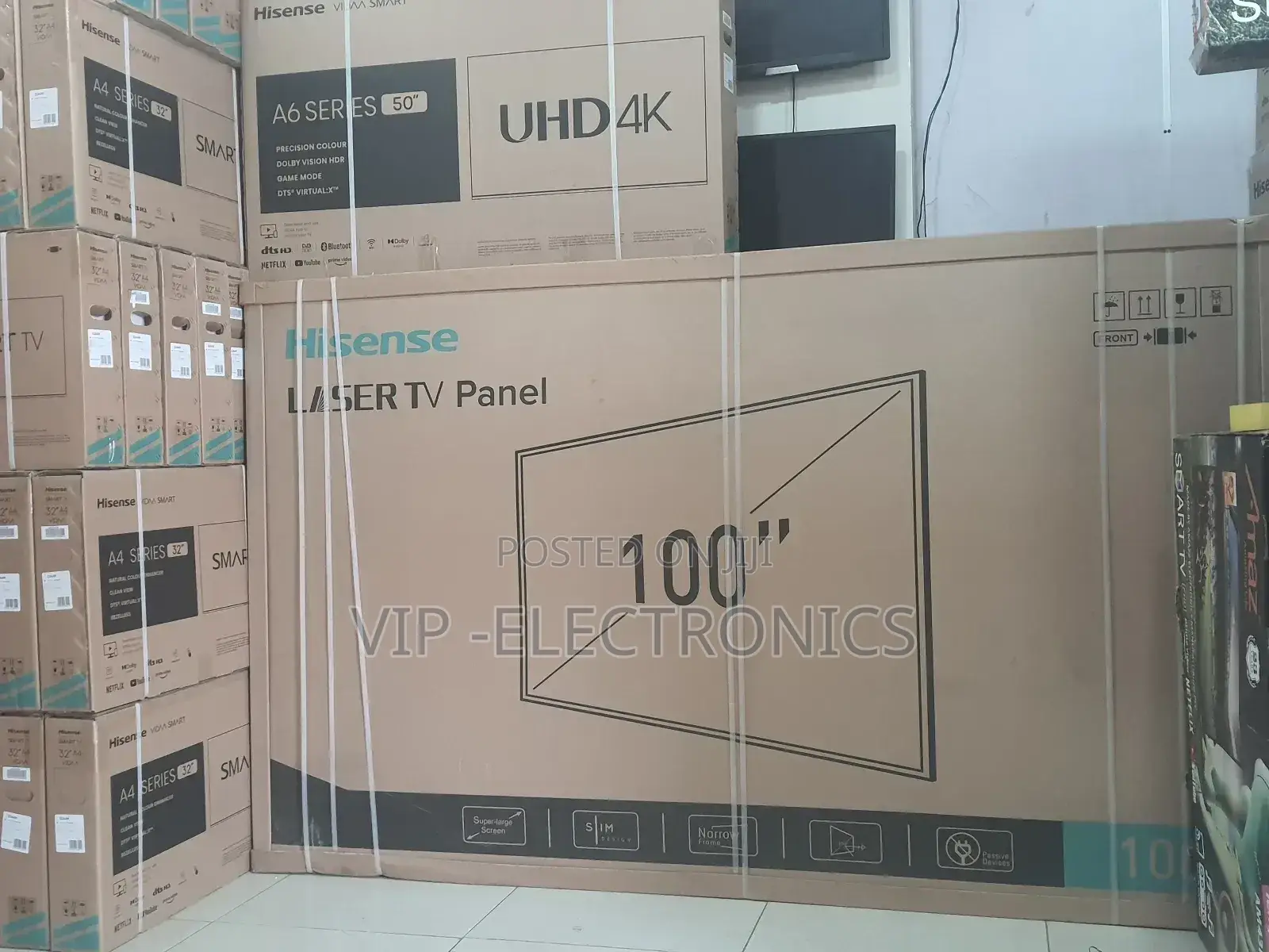 Hisense Tv 100"Inch Tv Smart Android Tv