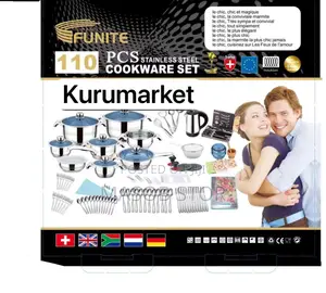 110 50 ፍሬ ፓኬጅ 110pc 50pc Stainless Steel.Cookware Set