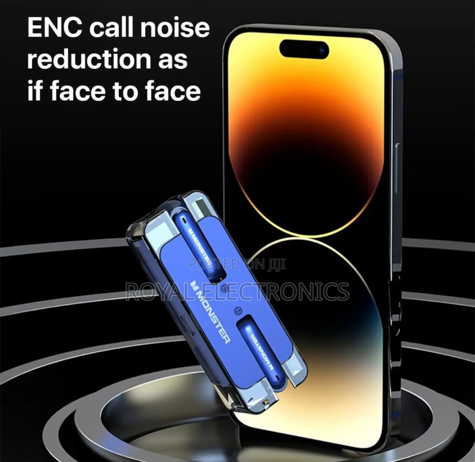 Original Monster Anc Enc Noise Cancelleing Dual Stereoearbud