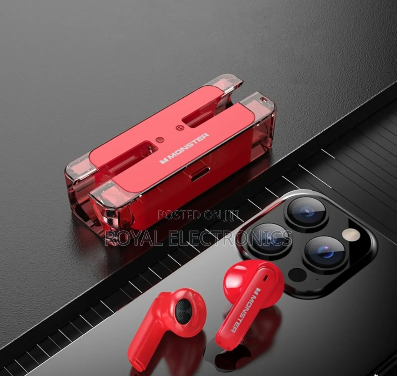 Red Monster Noise Cancelleing Hd Call Earbuds