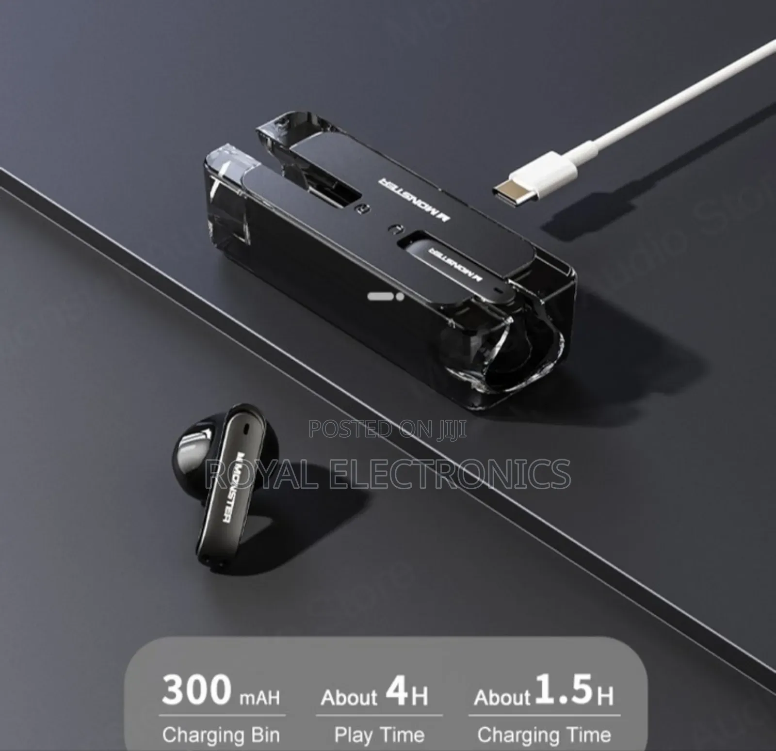 Orange Original Monster Wireless Earbuds