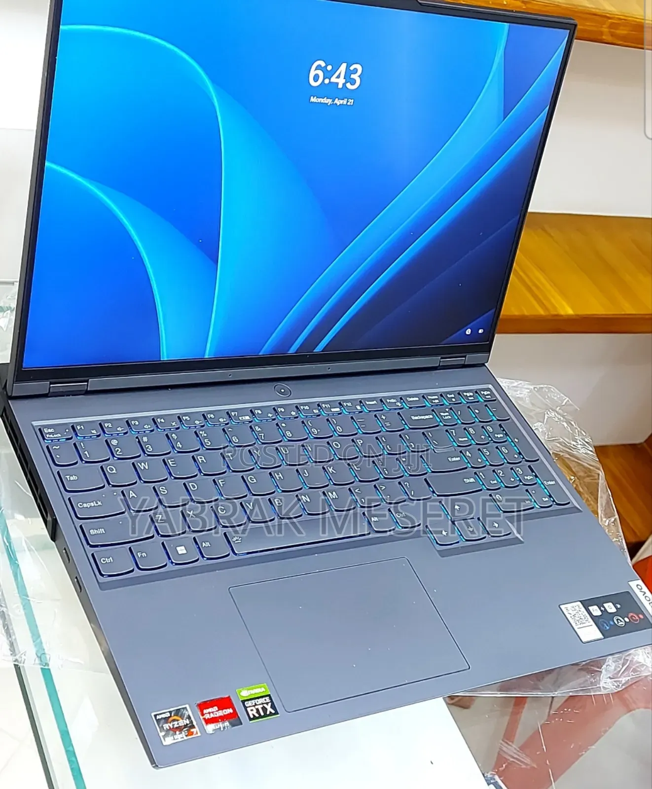 New Laptop Lenovo 16GB AMD Ryzen 7 SSD 512GB