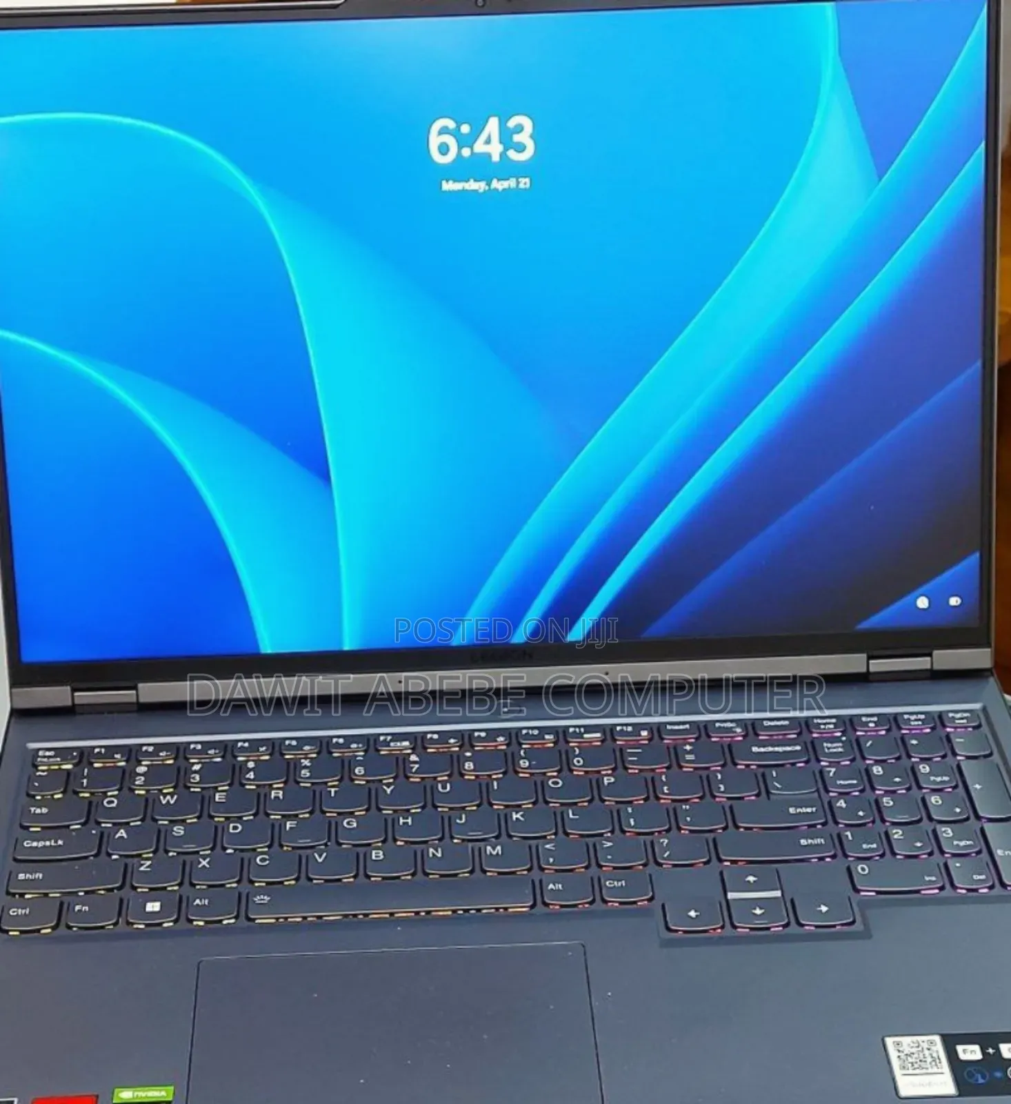 New Laptop Lenovo Legion 5 8GB AMD Ryzen 7 SSD 512GB