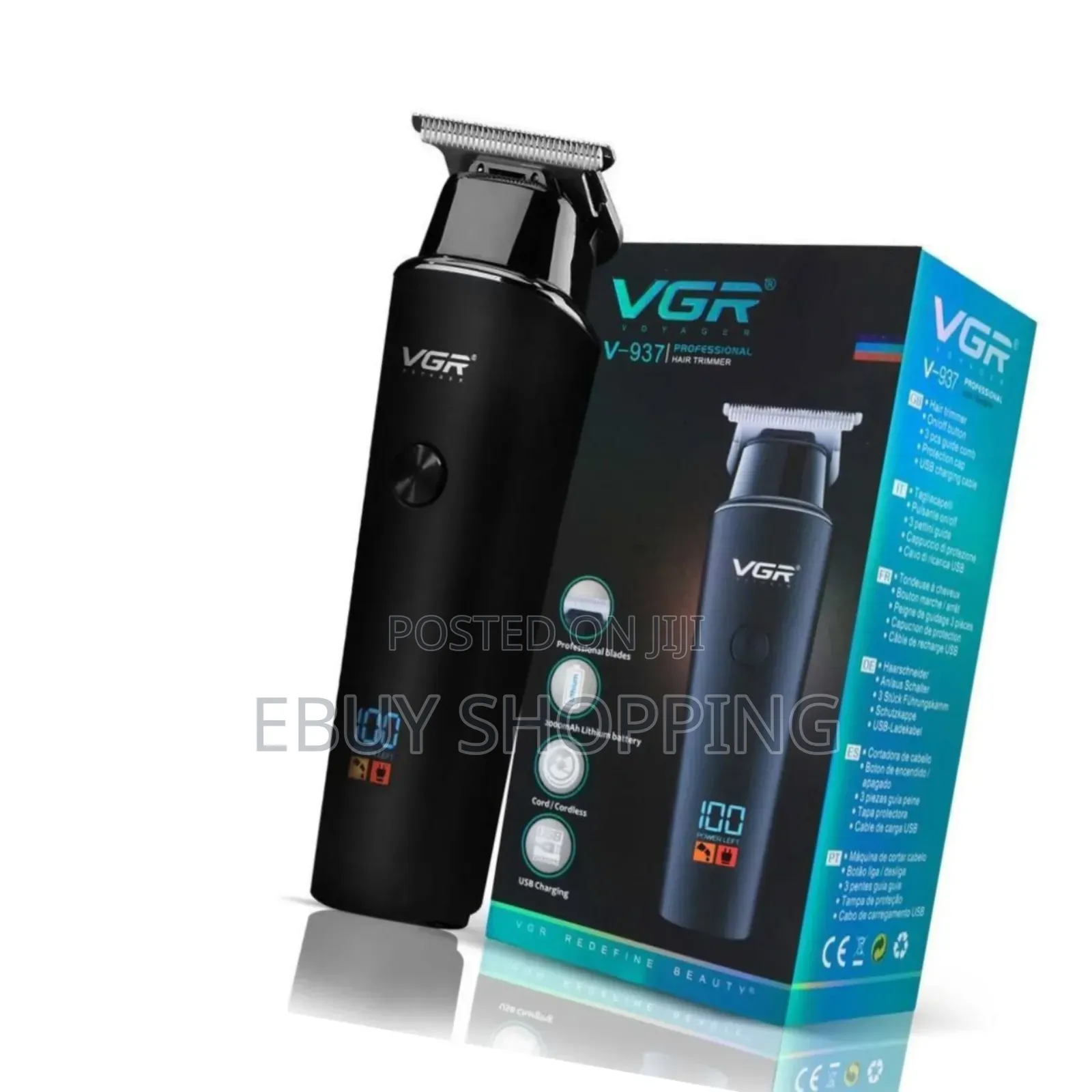 Professional-Grade Hair Trimmer–Vgr v-937 for Precision Cuts