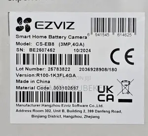 Brand New Ezviz Eb8 4g (Smart Home Battery Camera)