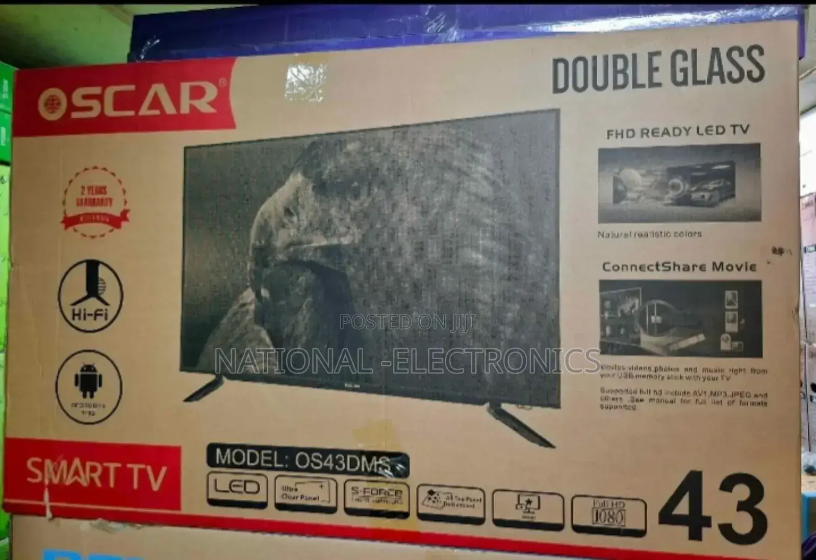 Oscar 43"Inch Tv Smart Android Tv