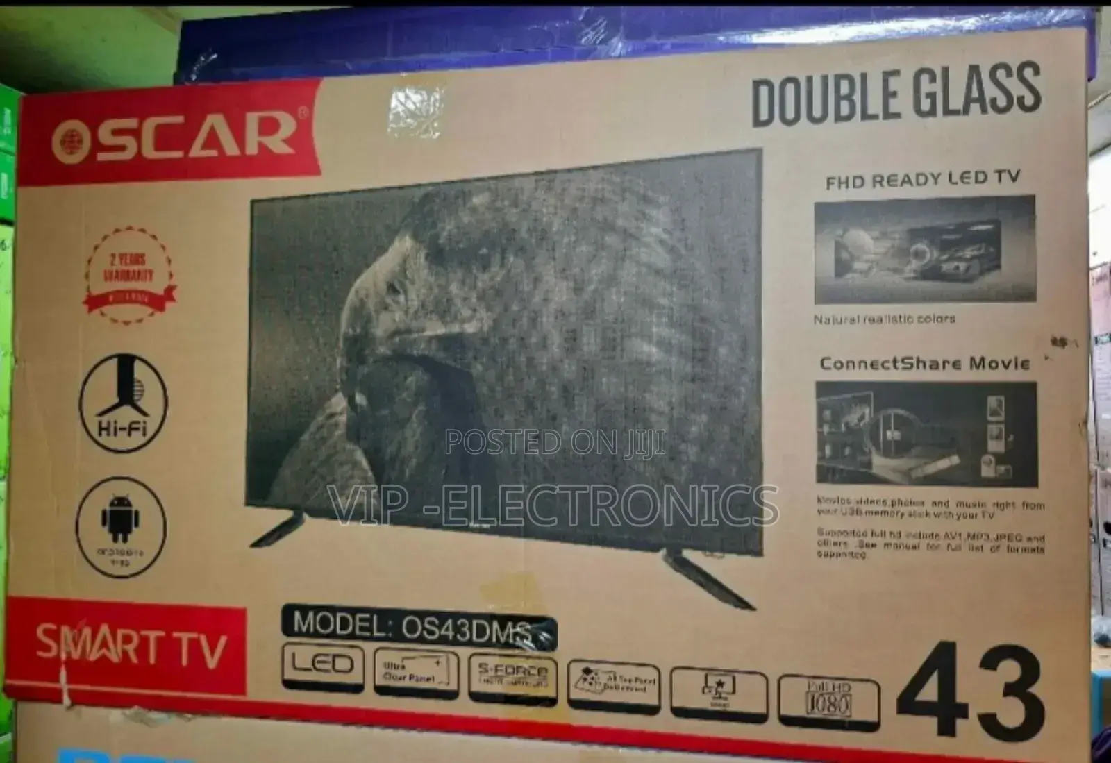 Oscar 43"Inch Tv Smart Android Tv
