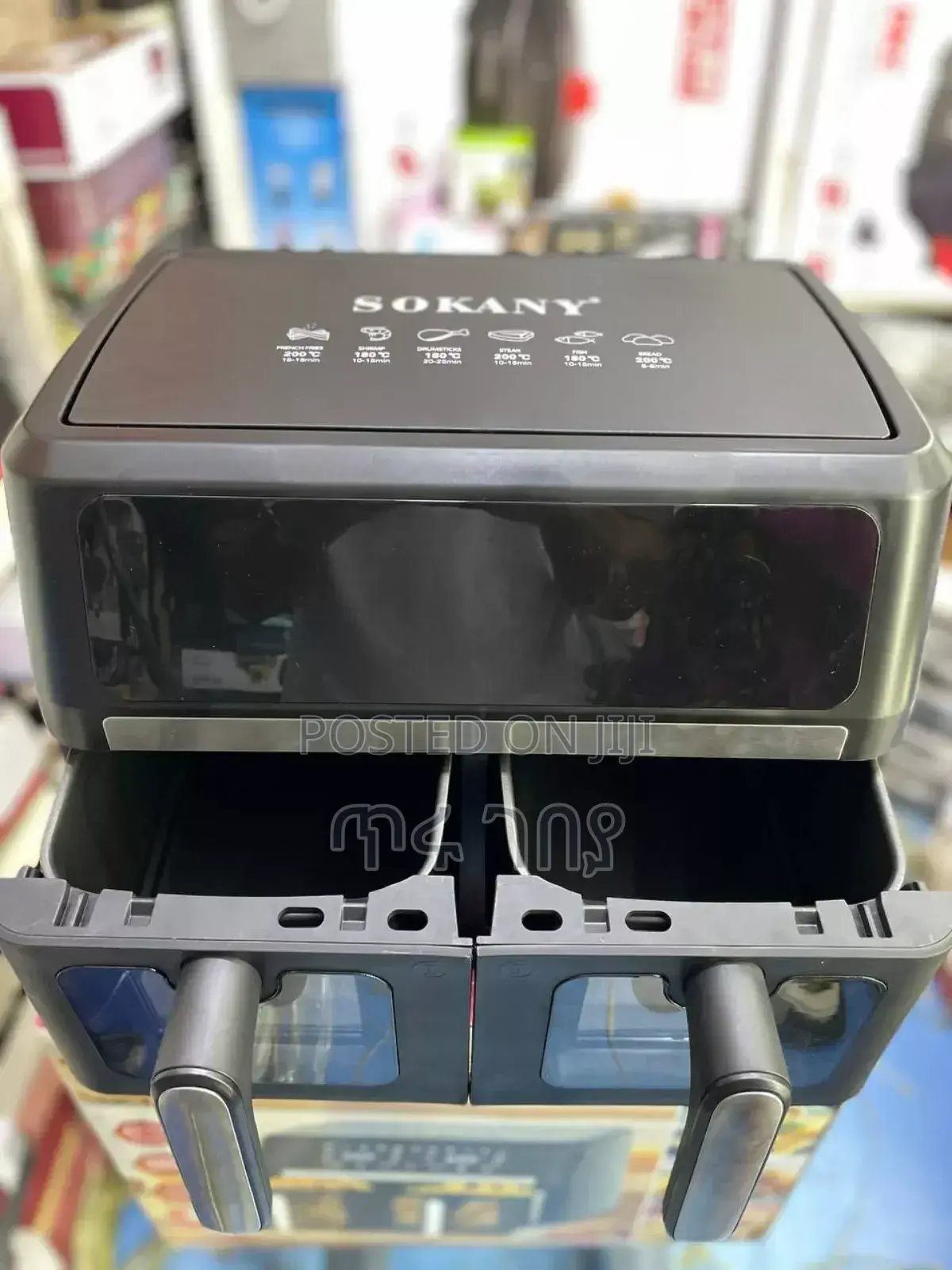 Air Fryer ኤር ፍራየር Sokany 5.5 + 5.5 Liters11 Liters