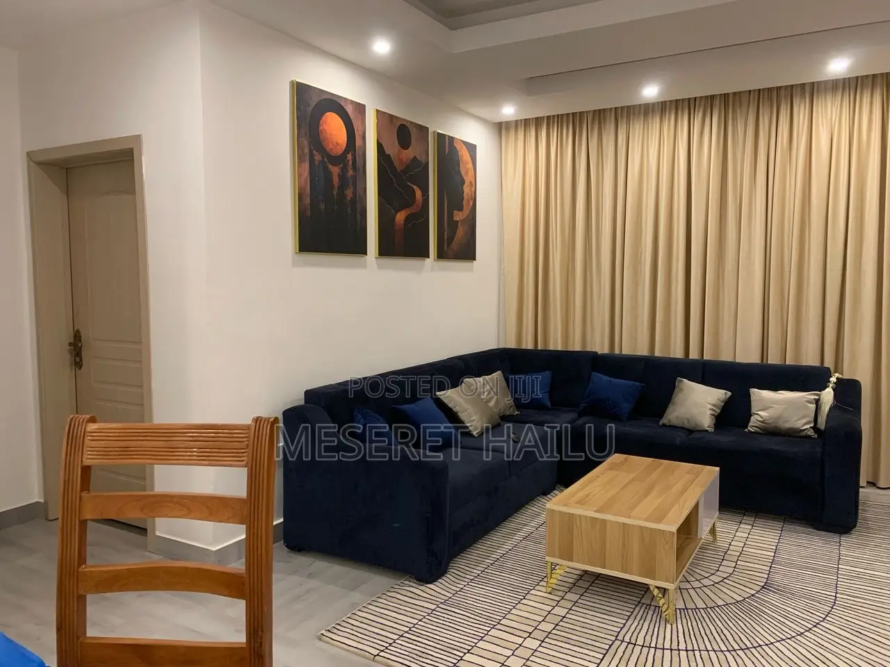 Furnished 3bdrm Apartment in Megenaga, Bole for rent