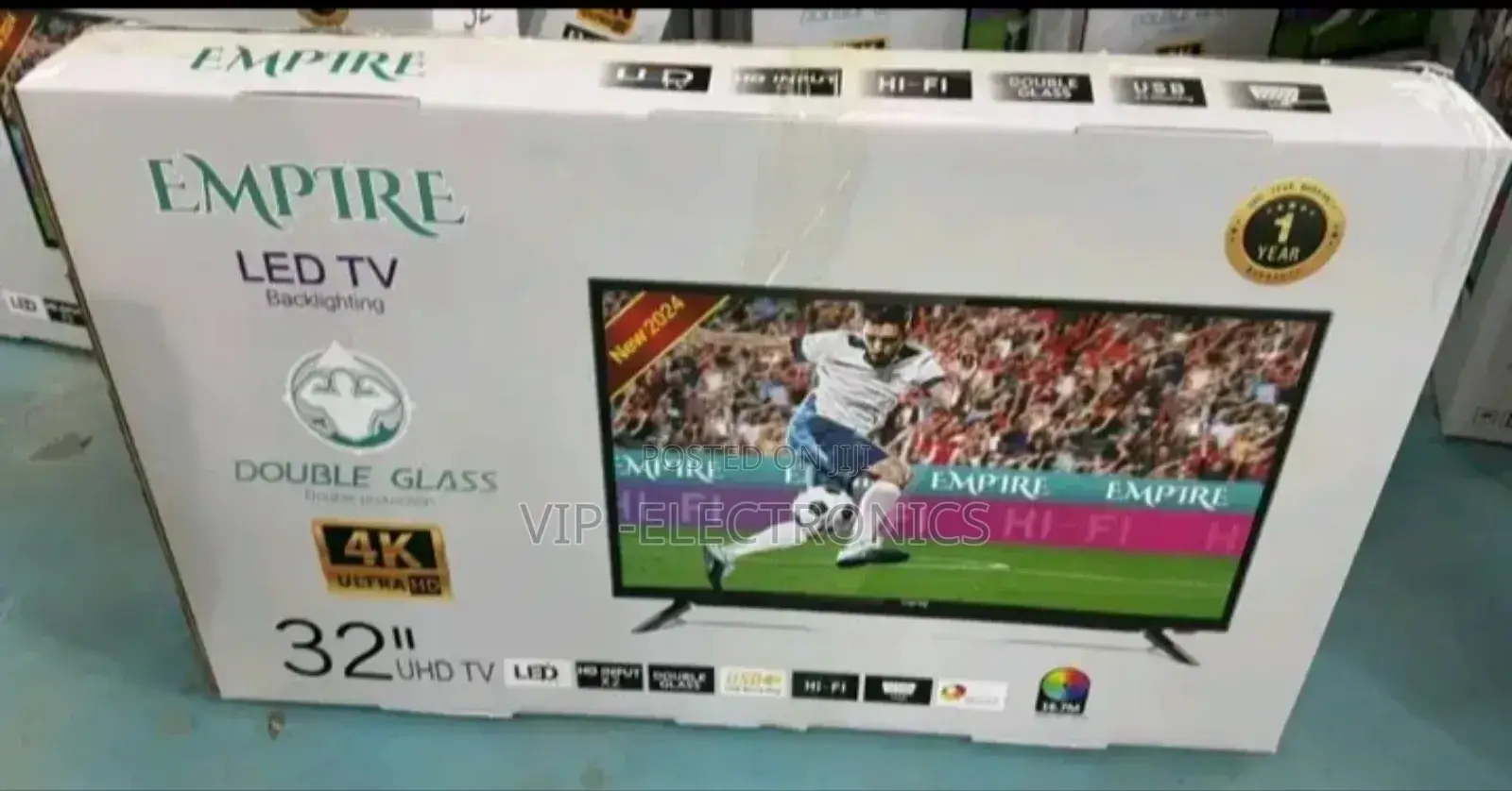 Empire 32"Inch Tv Doable Gelas Tv