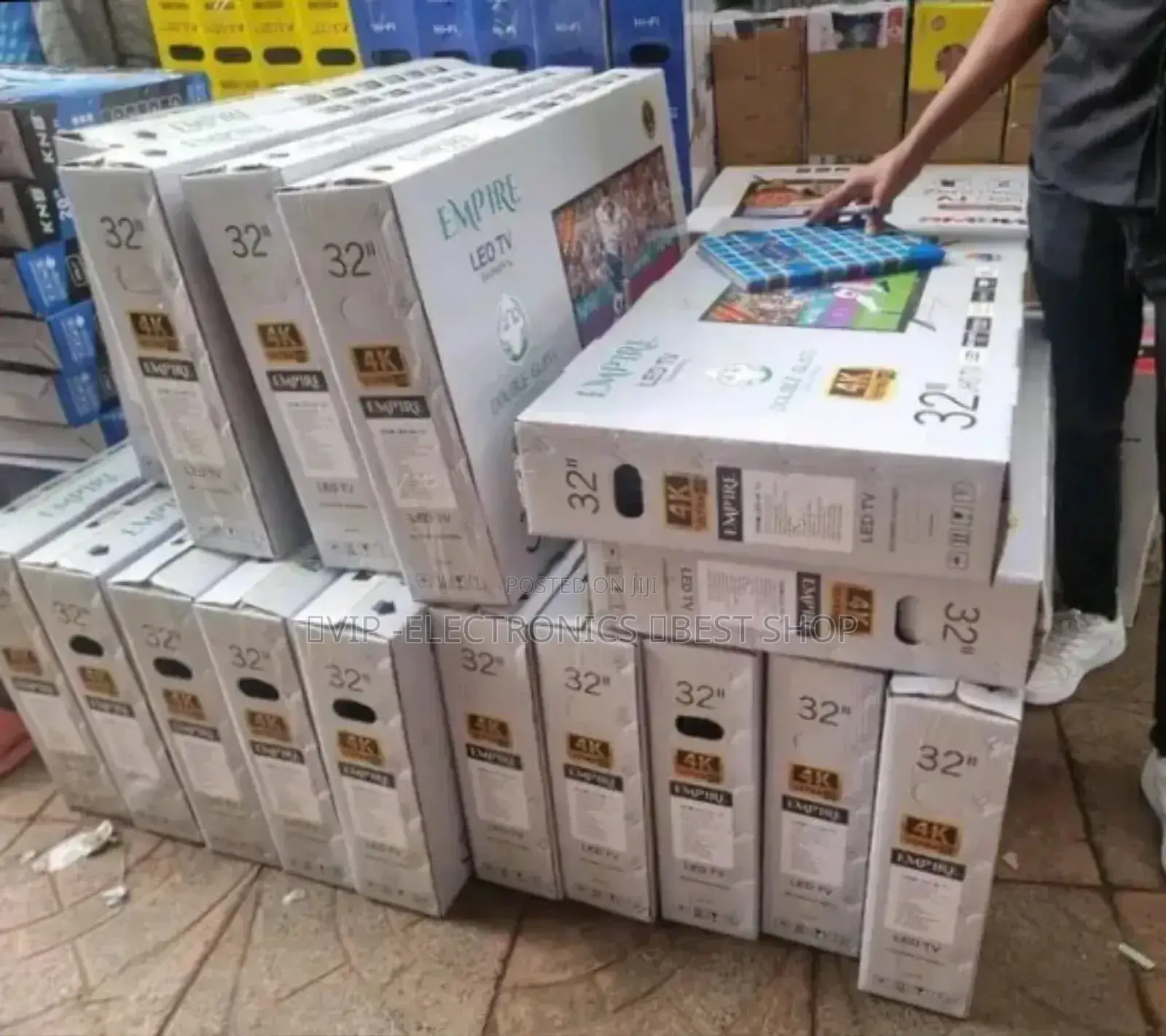 Empire 32"Inch Tv Doable Gelas Tv