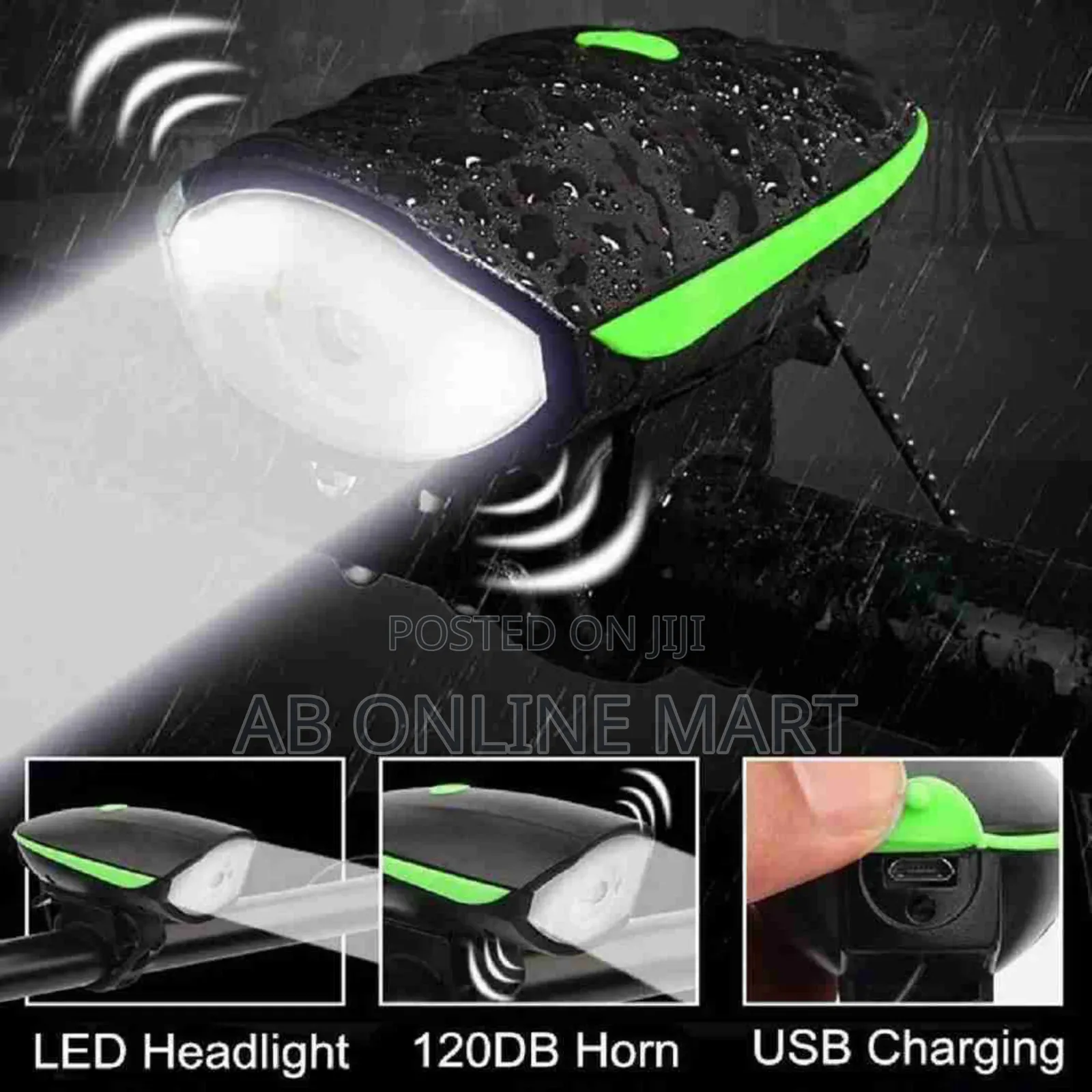 Rechargeable Bicycle Light Horn.