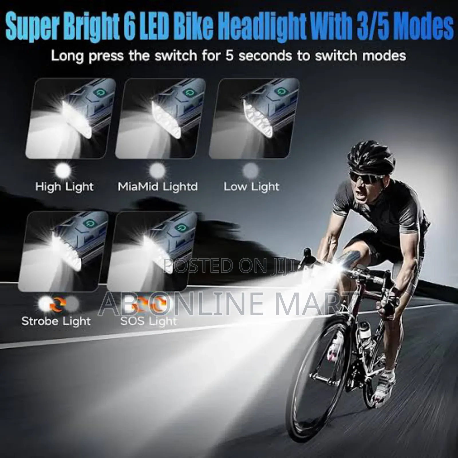 Rechargeable Bicycle Light Horn.