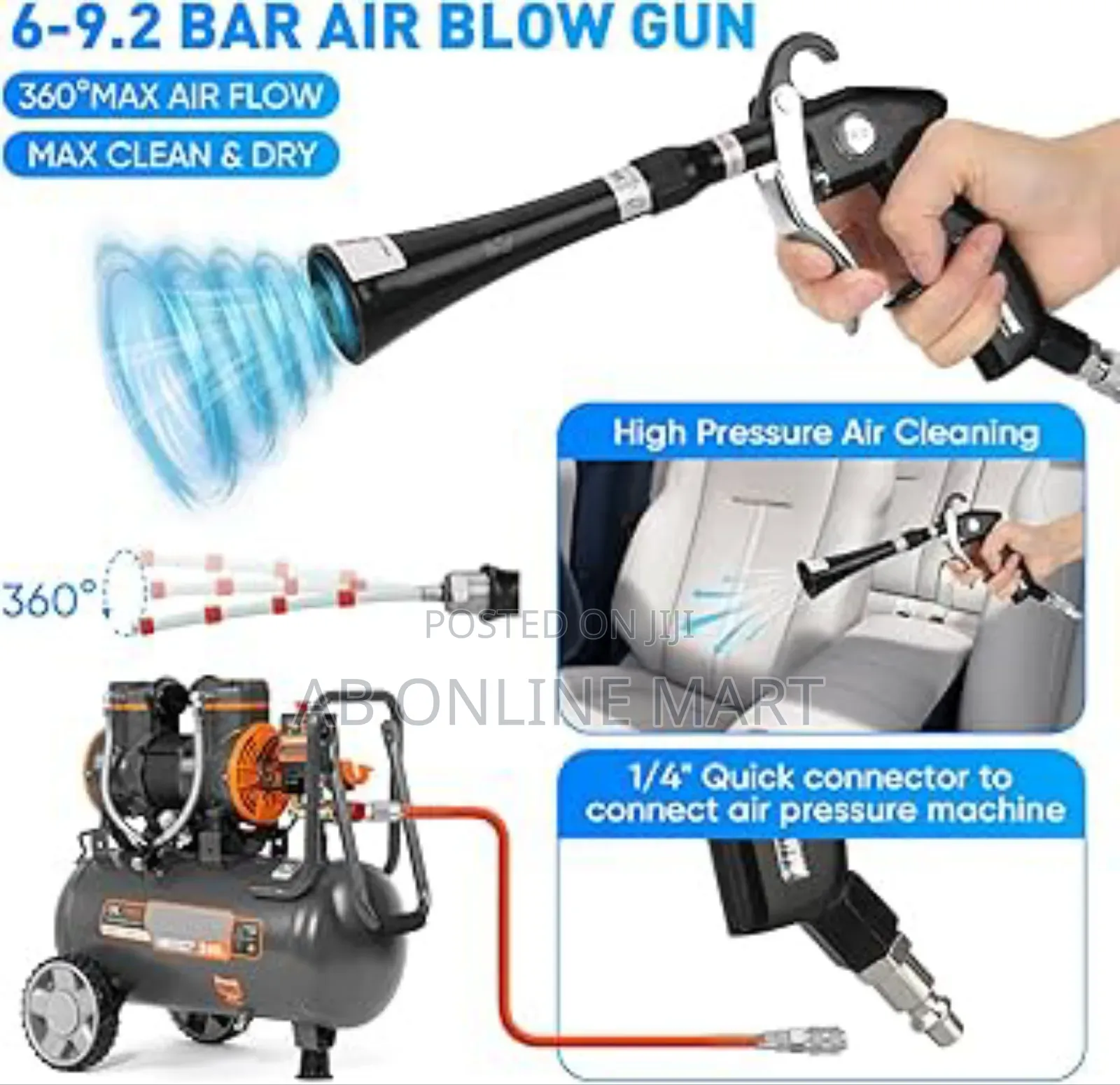 Professional High-Pressure Car Cleaning Gun