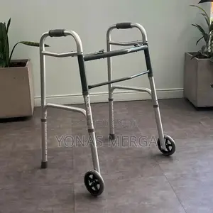 Livingbasics Folding Walker With 8" Wheels፺隧walker