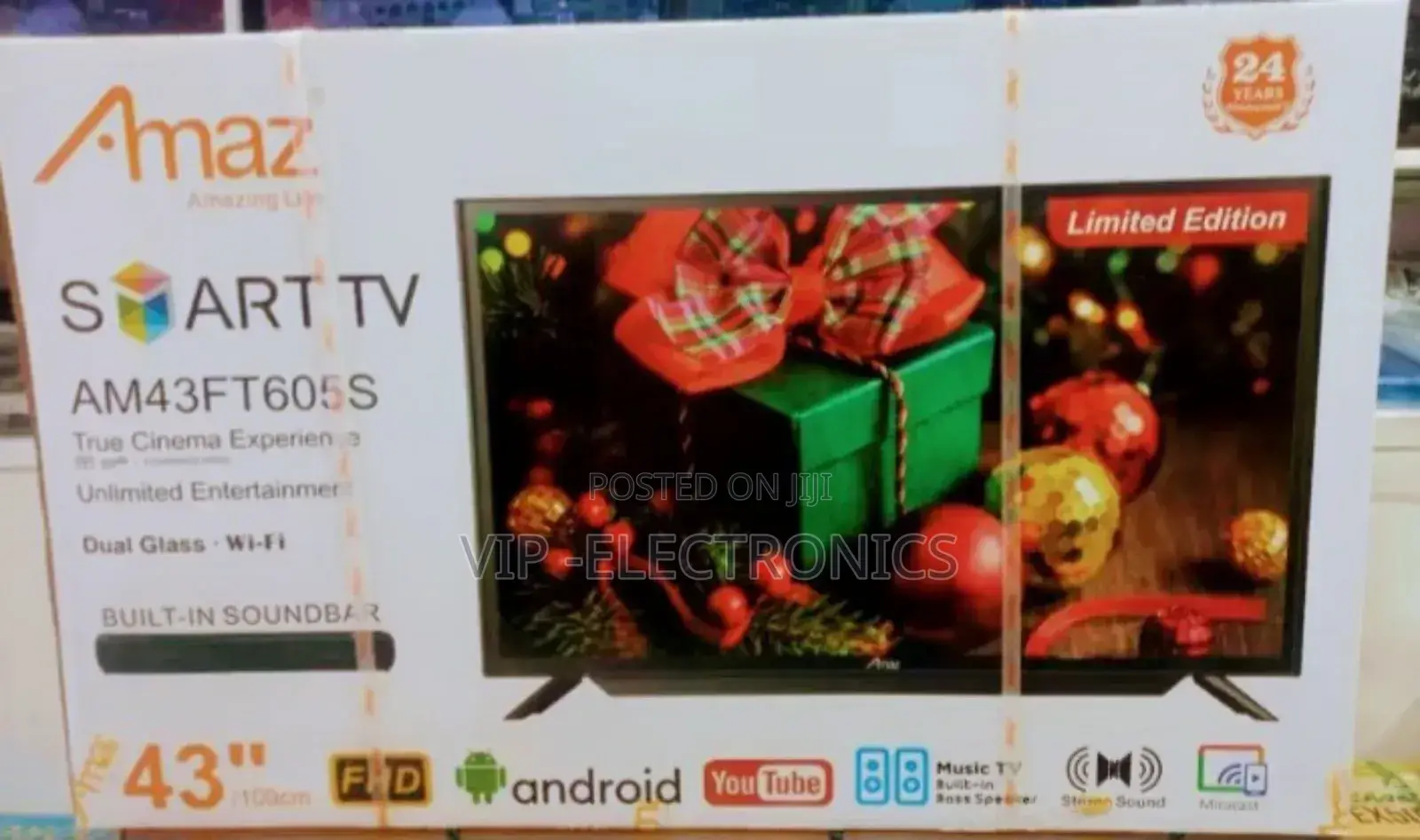 Amaz 43"Inch Tv Smart Android Tv