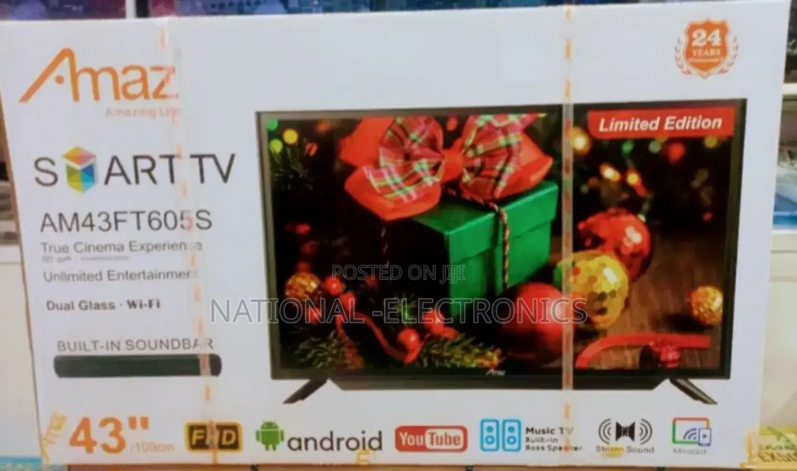 Amaz 43"Inch Tv Smart Android Tv