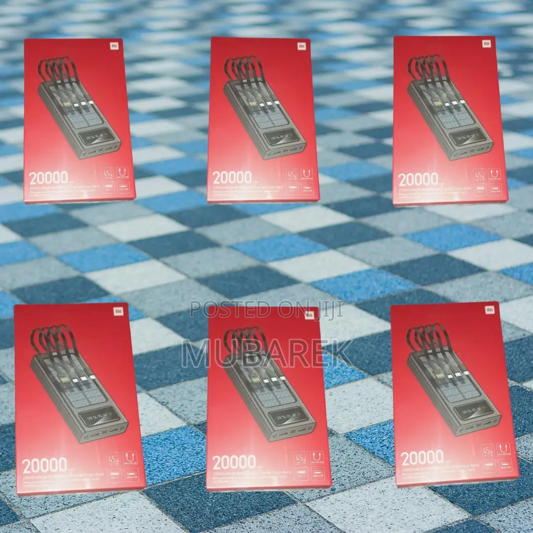 Stylish and Functional Power: Mi 20000mah With Cable