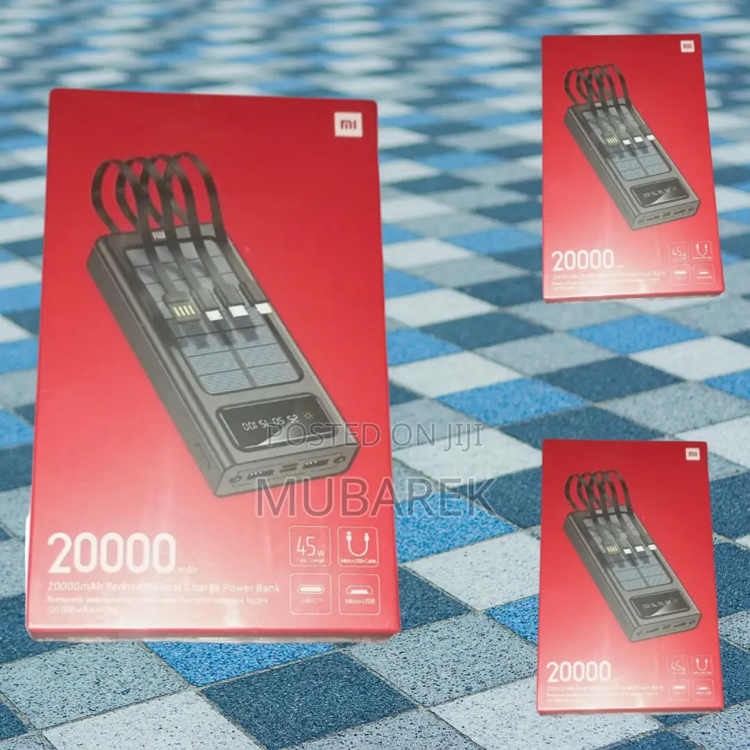 Modern Aesthetic: Mi 20000mah Power Bank + Cable