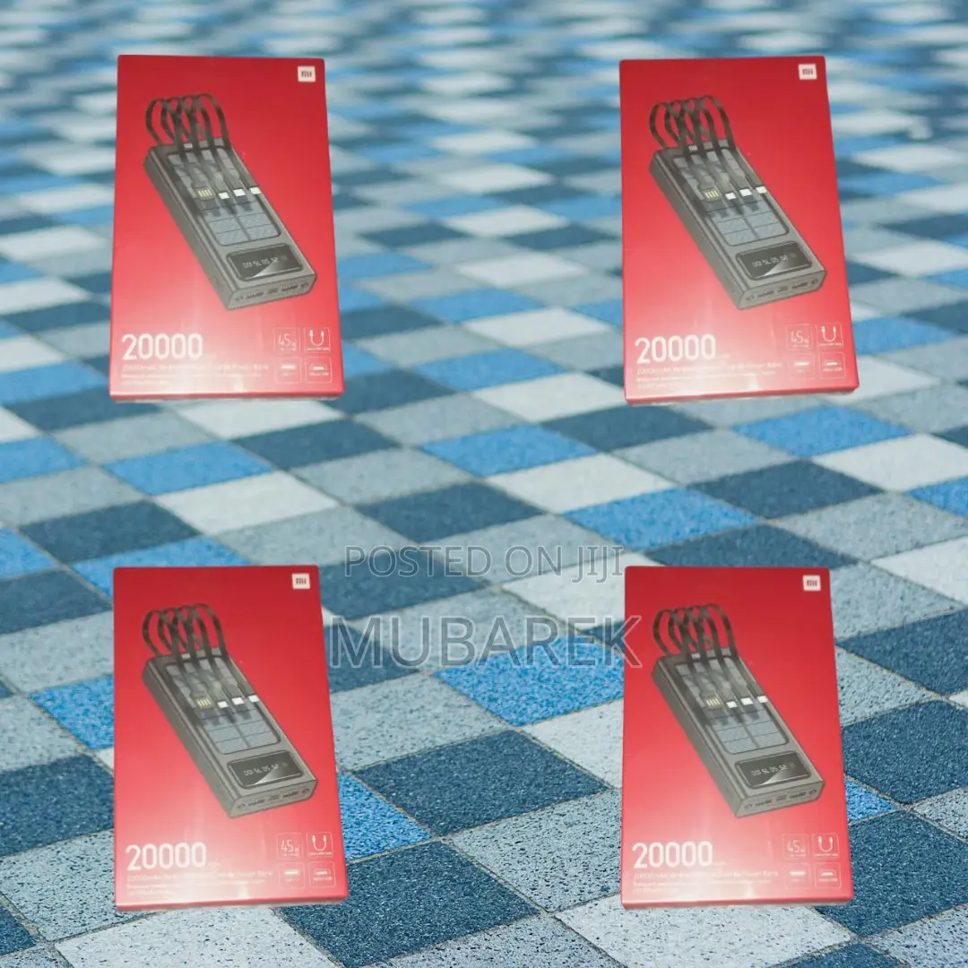 Modern Aesthetic: Mi 20000mah Power Bank + Cable