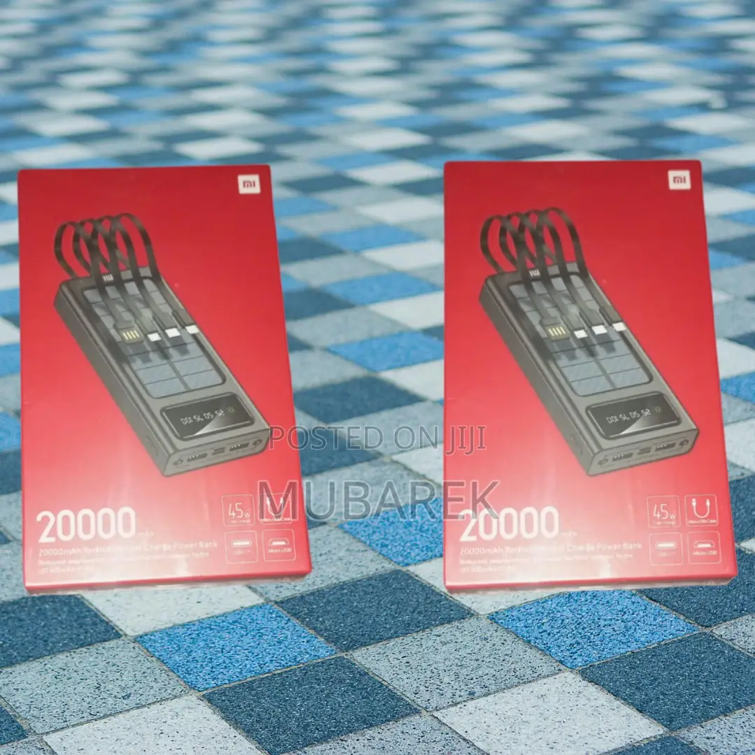 Modern Aesthetic: Mi 20000mah Power Bank + Cable