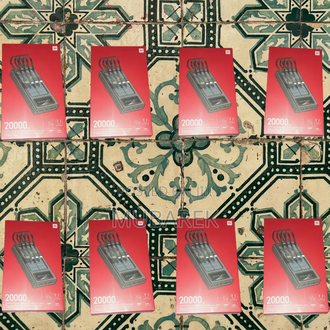 Elegantly Designed Power Bank: Mi 20000mah (Cable Included)