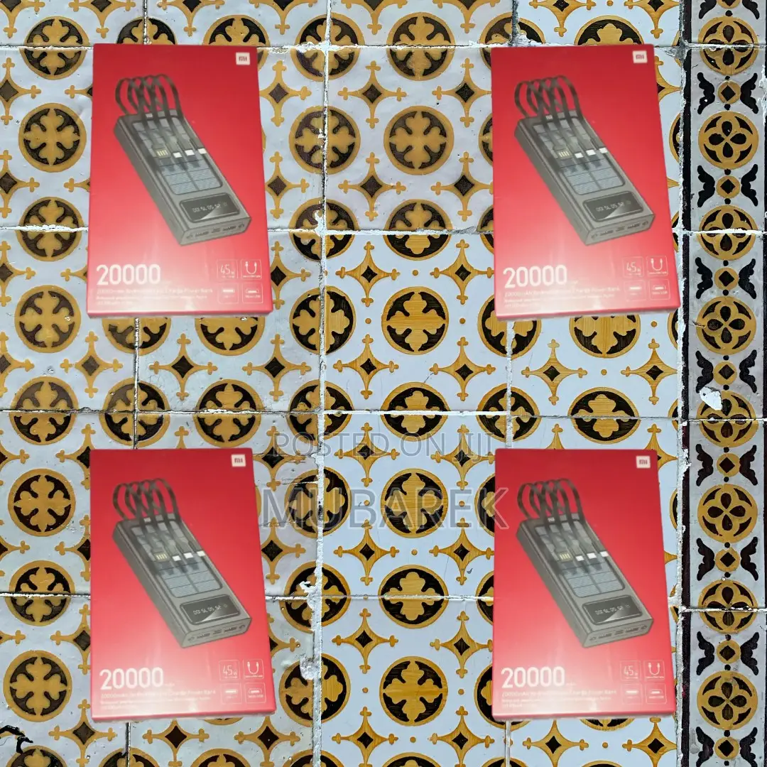 20000mah Mi Power Bank - Comes With a Usb Cord