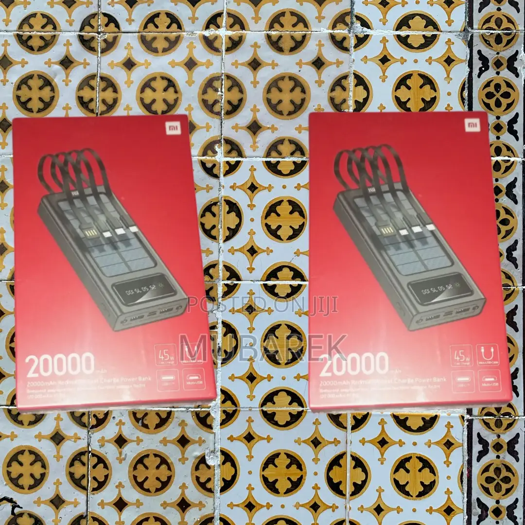 20000mah Mi Power Bank - Comes With a Usb Cord
