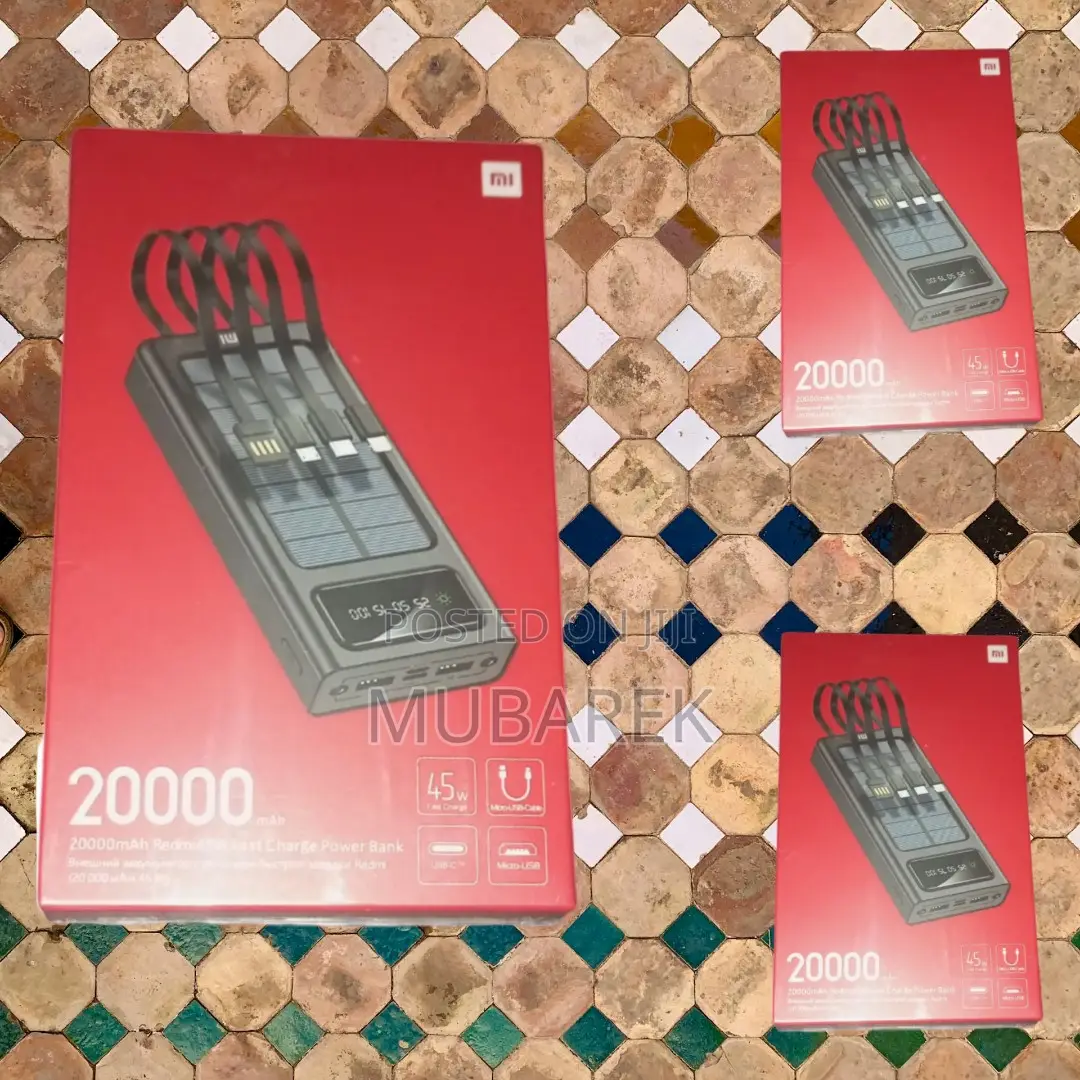 The Ultimate Power Extension: Mi 20000mah With Cable