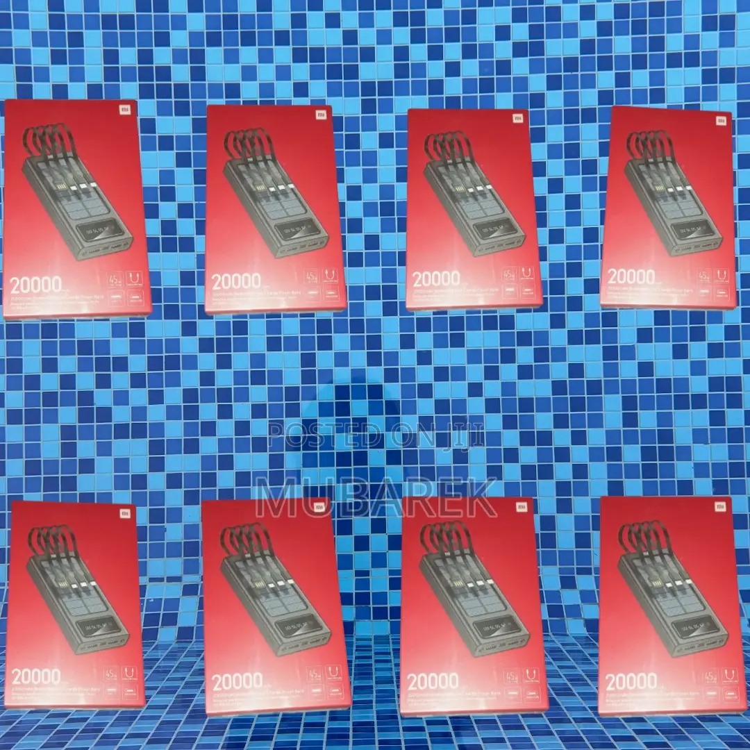 Your Mobile Energy Reservoir, Ready to Go Mi 20000mah +Cable