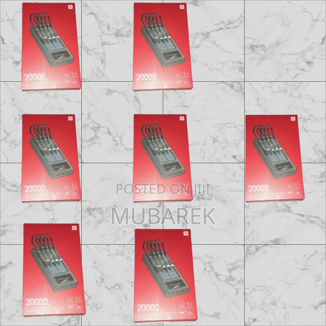 For Content Creators: Mi 20000mah Power Bank With Cable