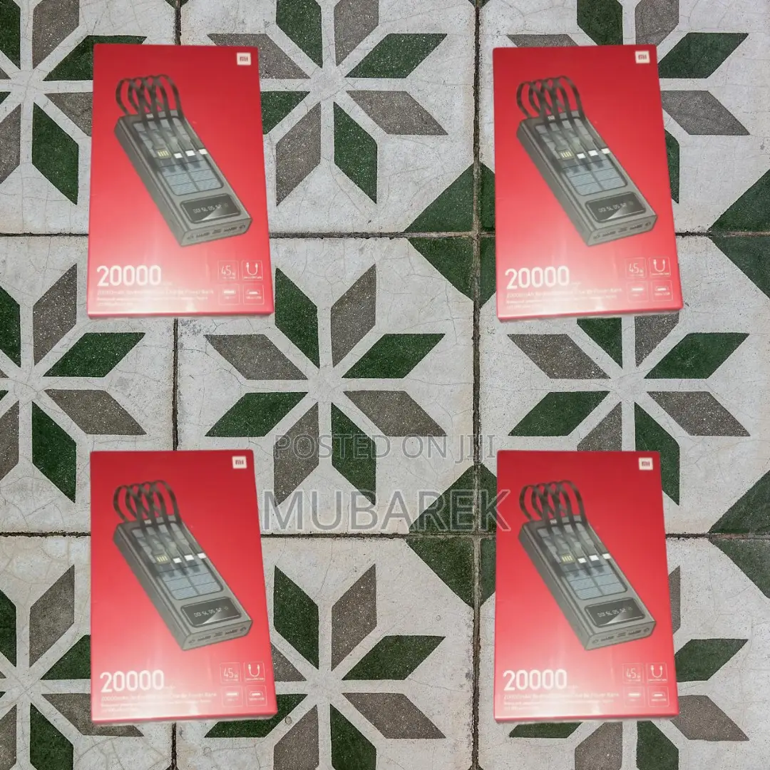 Efficient Power Delivery: Mi 20000mah With Cable