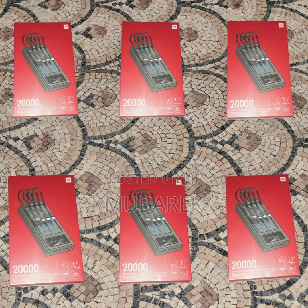 Convenient Power Solution: Mi 20000mah With Included Cable