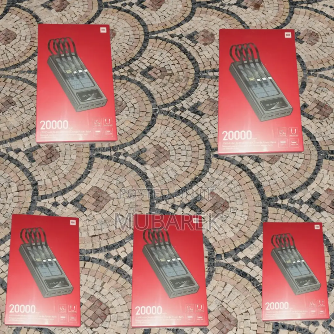 Convenient Power Solution: Mi 20000mah With Included Cable