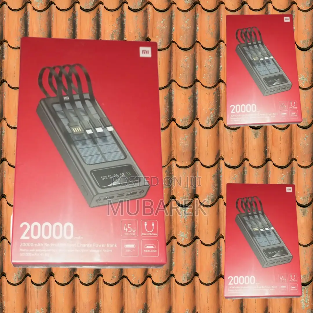 Rapid Charge: Mi 20000mah Power Bank With Included Cable