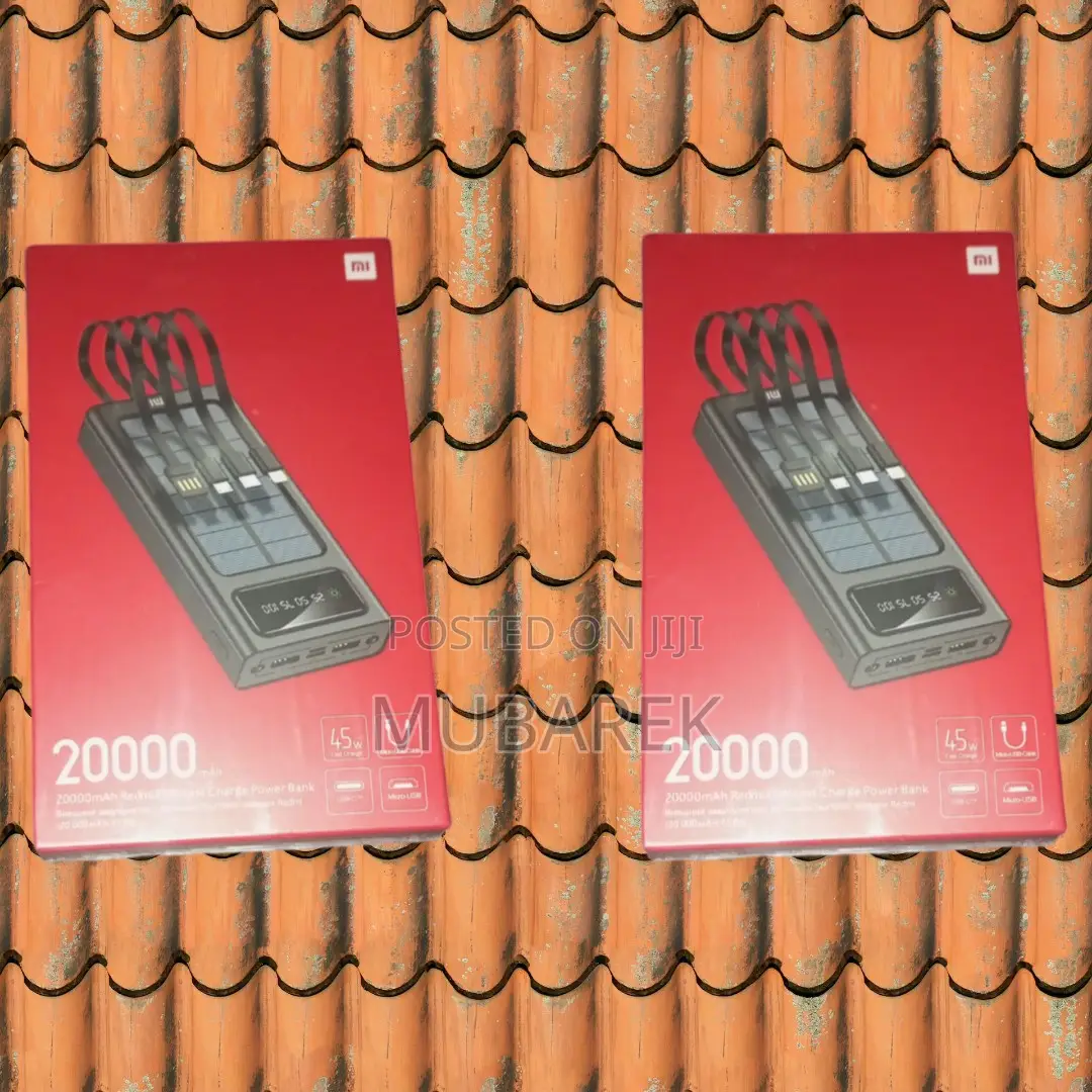Rapid Charge: Mi 20000mah Power Bank With Included Cable