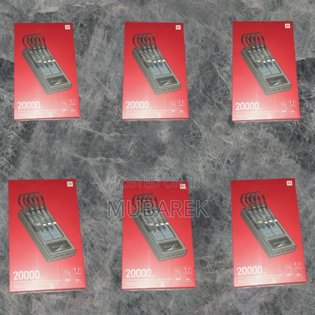 Mi 20000mah Power Bank Cable + Adapter Set