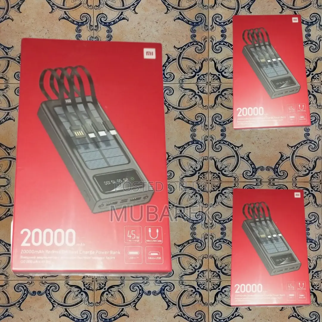 Adventure Ready!  Mi 20000mah Power Bank Cable