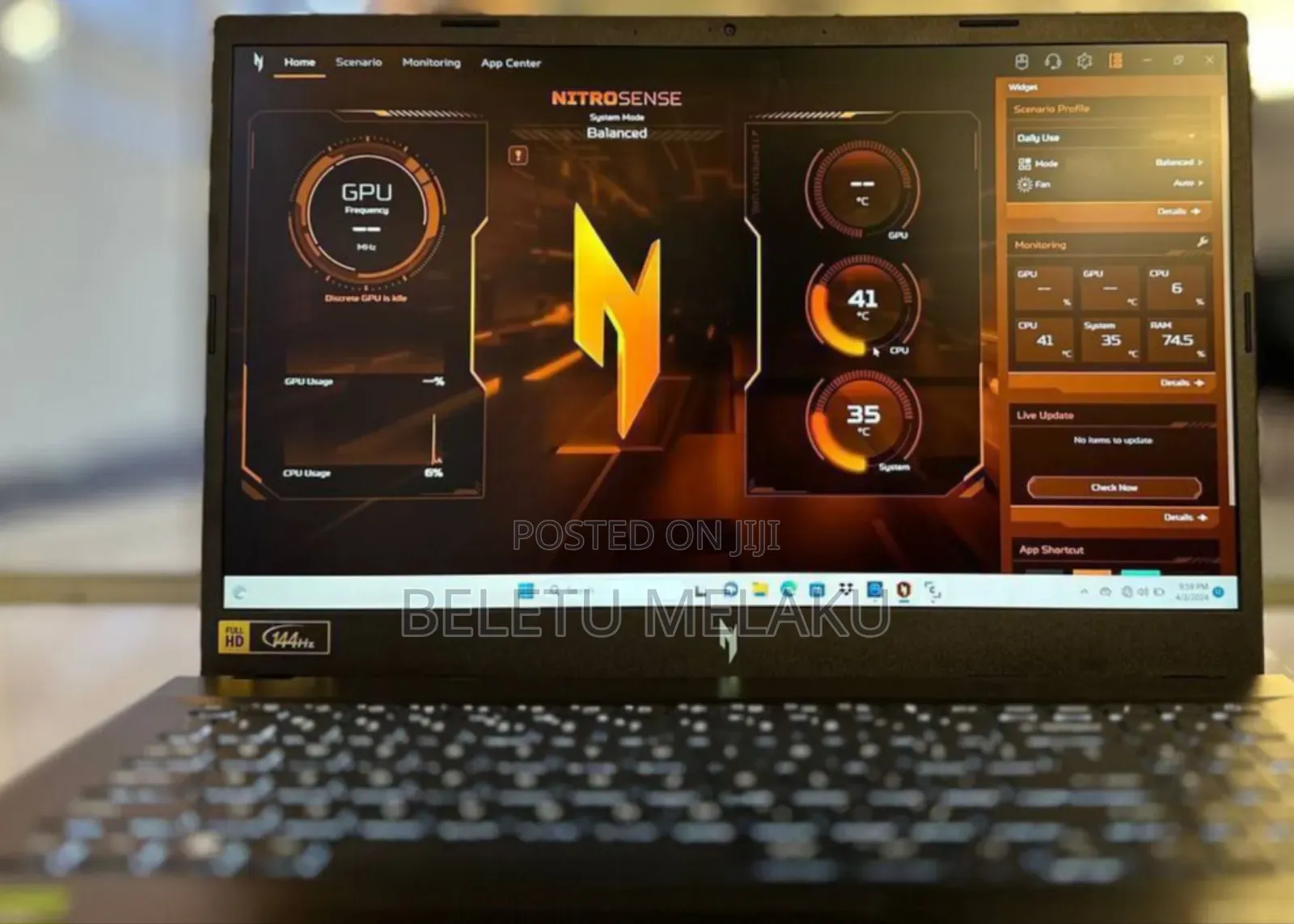 New Laptop Acer Nitro 5 16GB AMD Ryzen 7 SSD 1T