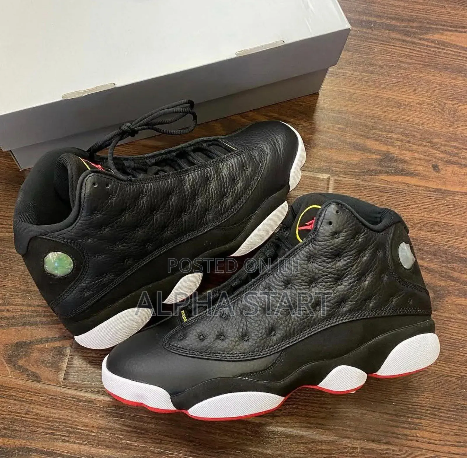 Air Jordan 13retro "Play-Off" Black Red High Shoes for Men's