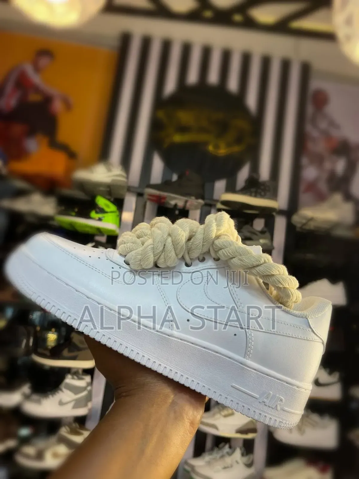 Nike Air Force Big Beige Lace High Master Quality Shoes For